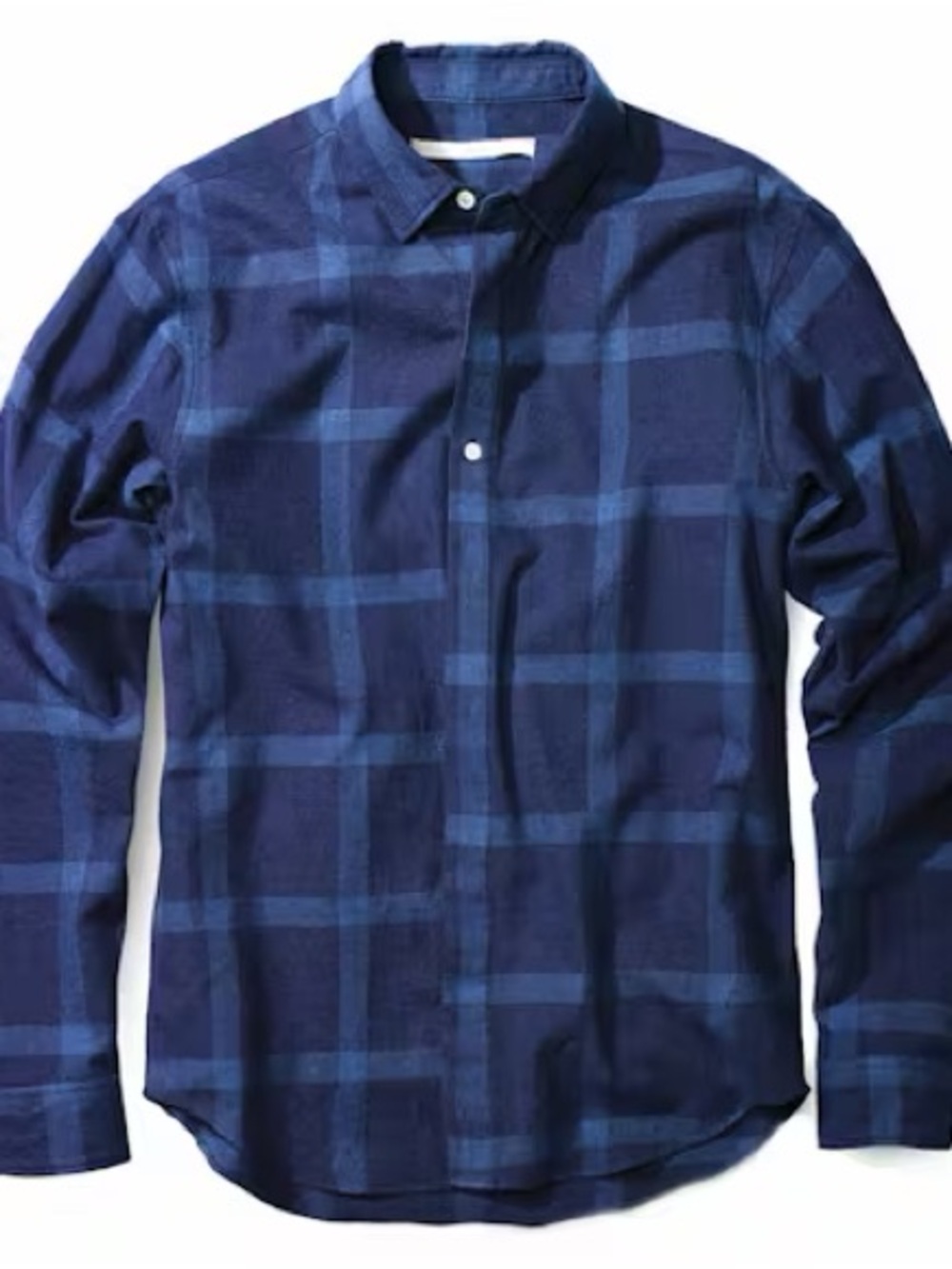 Outerknown Undercover Shirt Blue‎ Plaid Button Down Shirt Mens Size XS